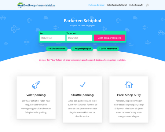 Goedkoop Parkeren Schiphol Logo