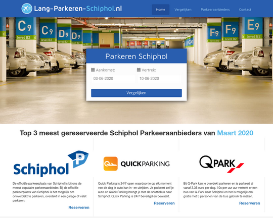 Lang Parkeren Schiphol Logo