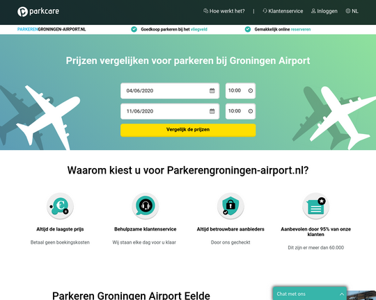 Parkeren Airport Eelde Logo