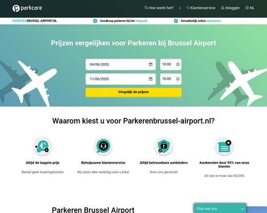 Parkeren Brussel airport Logo