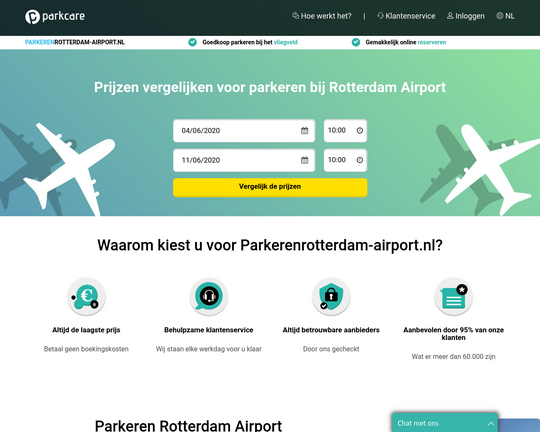 Parkeren Rotterdam airport Logo