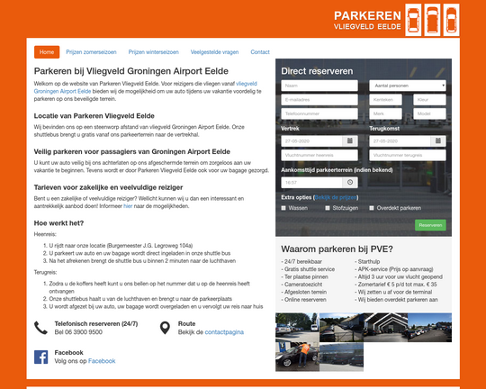 Parkeren Vliegveld Eelde Logo