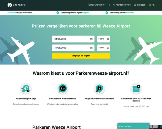 Parkeren Weeze airport Logo