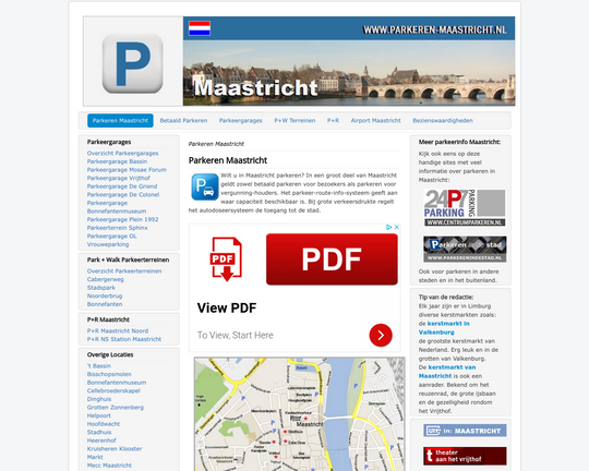 Parkeren vliegveld Maastricht Logo