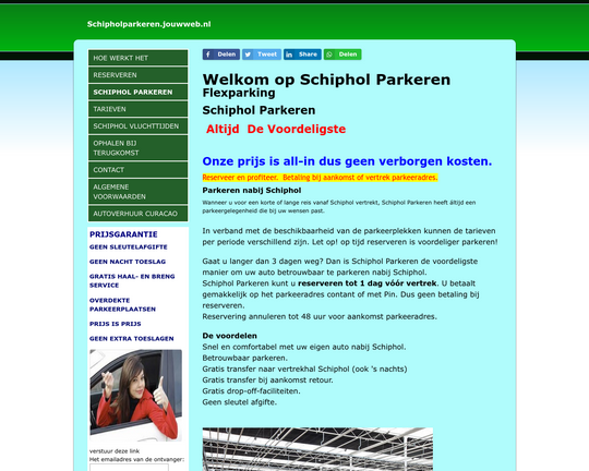 SchipholParkeren JouwWeb Logo