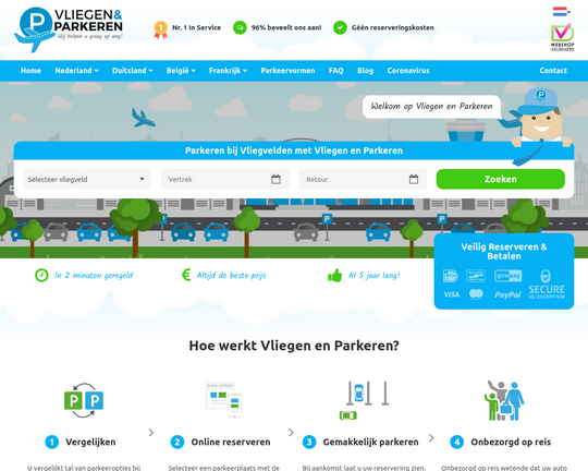 Vliegen En Parkeren Logo